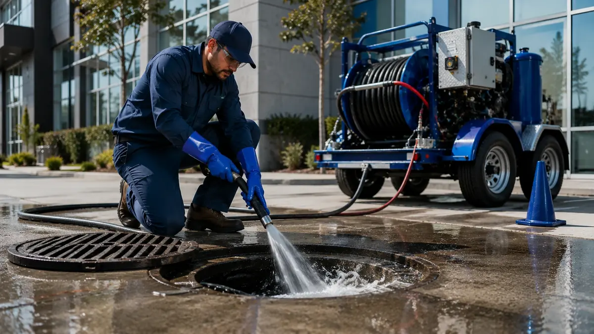 Commercial Hydro Jet Drain Cleaning in Fowler