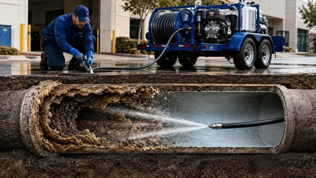 Sewer Pipe Descaling in Fowler